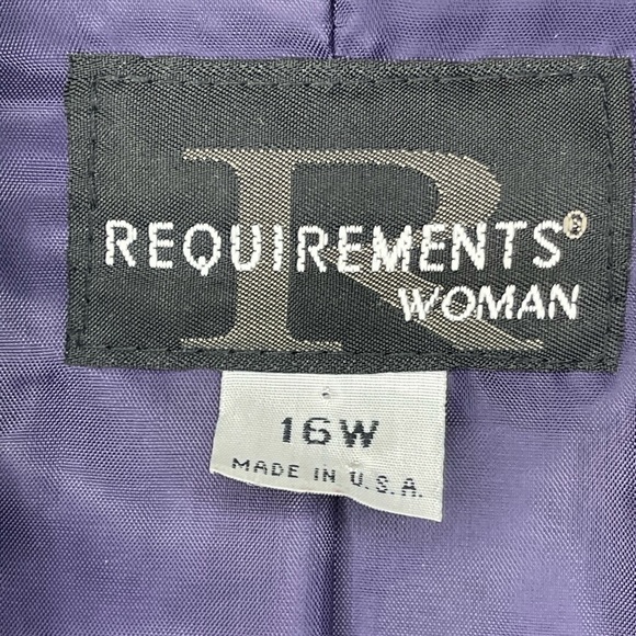 Requirements Woman 16W Multicolor Tweed Blazer Jacket, USA Made - Picture 5 of 7